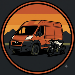 Vanpilen — Peugeot Boxer naranja con Vitpilen